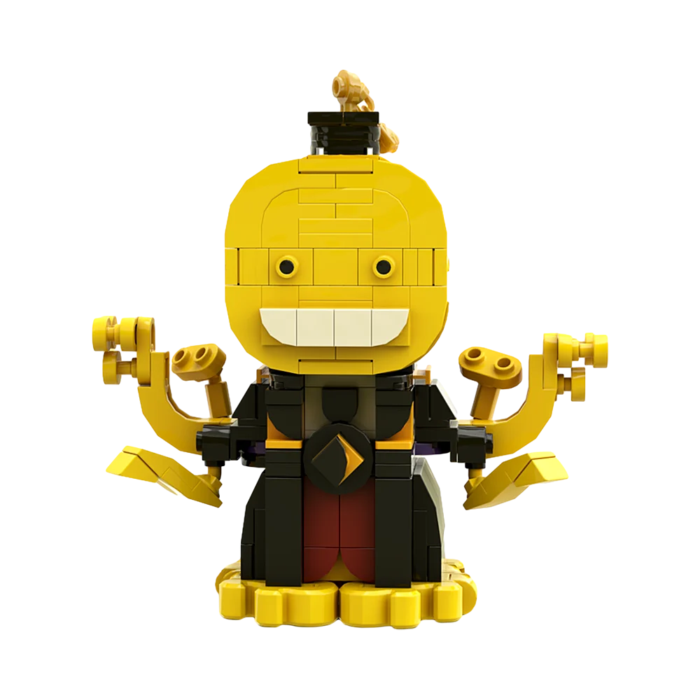 Gobricks Mco Koro Sensei Assassination Classroom Brickheadz Bricks Assassination Classroom Building Blocks Set Giocattoli Per Regalo