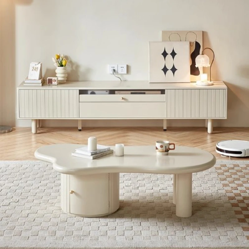 Cassetto Nordic Modern Tv Cabinet White Storage Cute Standing Home Tv Cabinet Soggiorno Fernseher Schrank House Furniture