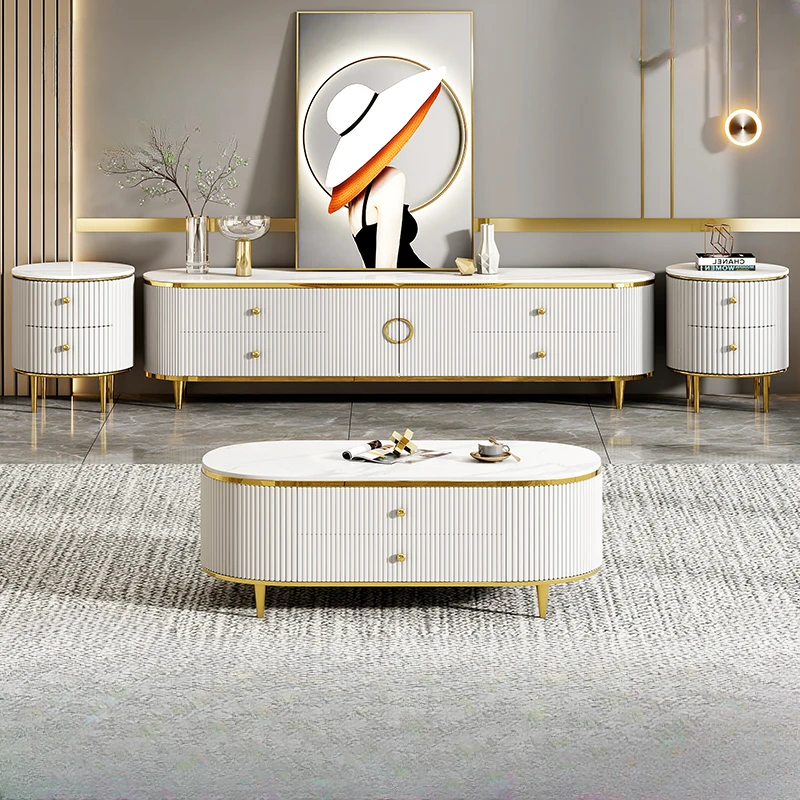 Nordic Modern White Tv Cabinet Legs Gold Cute Luxury Standing Tv Cabinet Stand Storage Fernseher Schrank Mobili Da Soggiorno