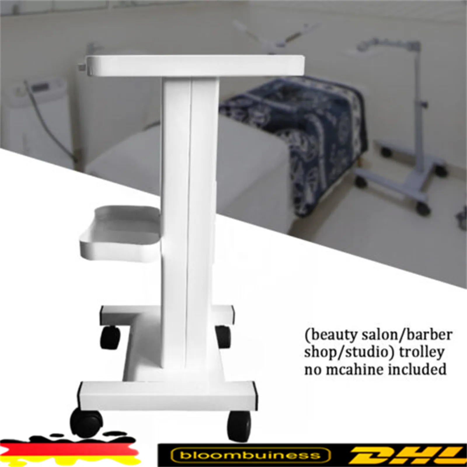 220V Weiss Kosmetikwagen Rollwagen Trolley Con Supporto Per Presa Eu Salonwagen Rollcontainer-De Venduto