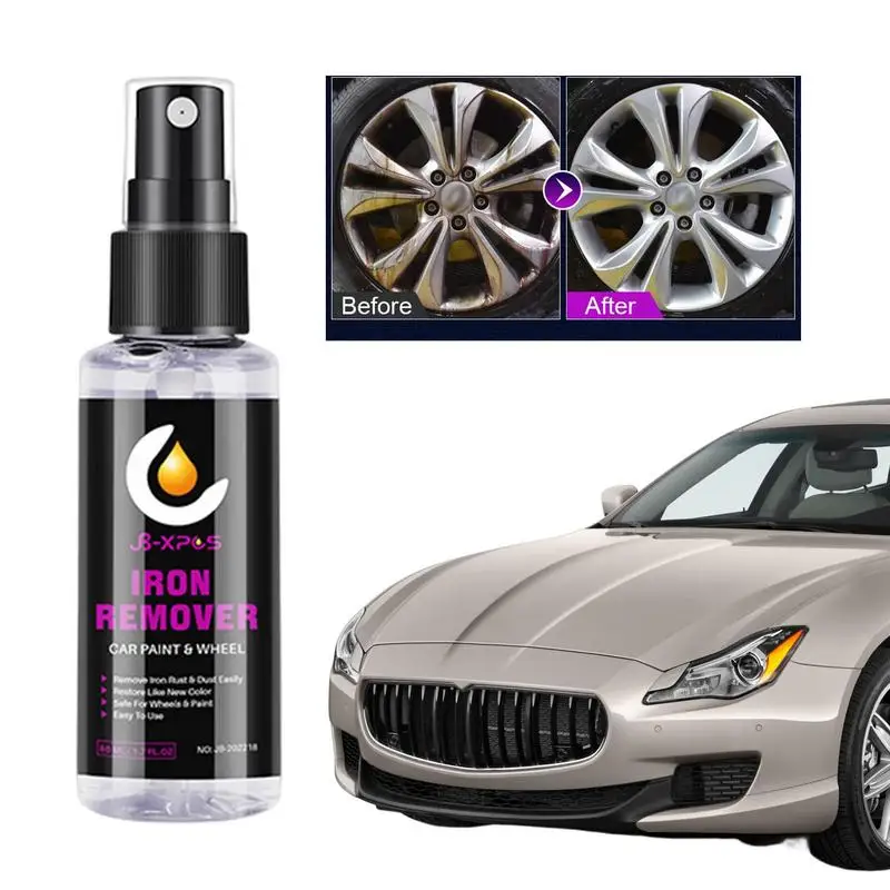 Iron Remover Auto Body Wheels Rim Brake Retreading Agent Car Rust Remover Spray Derusting Spray Accessori Per La Protezione Dell'Auto
