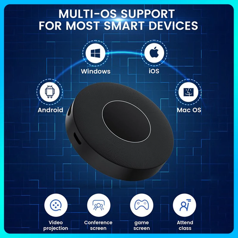 Q1Plus Hd 2.4G/5G Dual Freque Wireless Hdmi Display Dongle Adapter Adattatore Hdmi Wireless Per Smartphone Monito