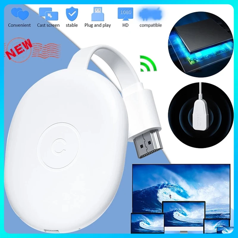 Mirascreen Wireless Display Hdmi Tv Stick Bluetooth Miracast Anycast Dongle Adapter Airplay Audio Video Game Display Device Supp