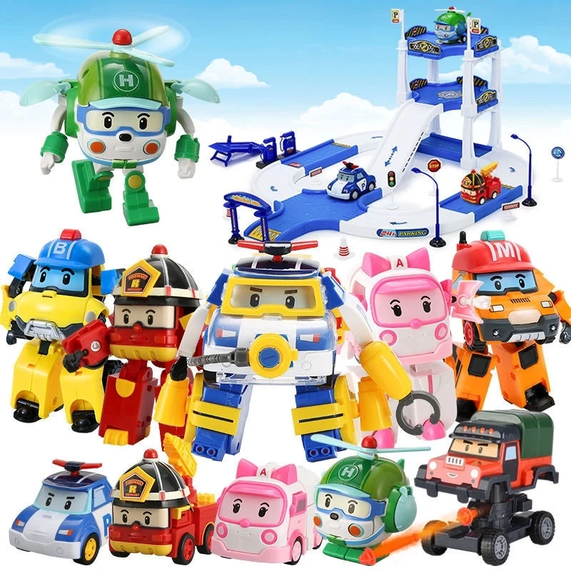 Silverlit Robocar Corea Robot Giocattoli Per Bambini Trasformazione Anime Action Figure Super Wings Poli Toys For Children Playmobil Juguetes