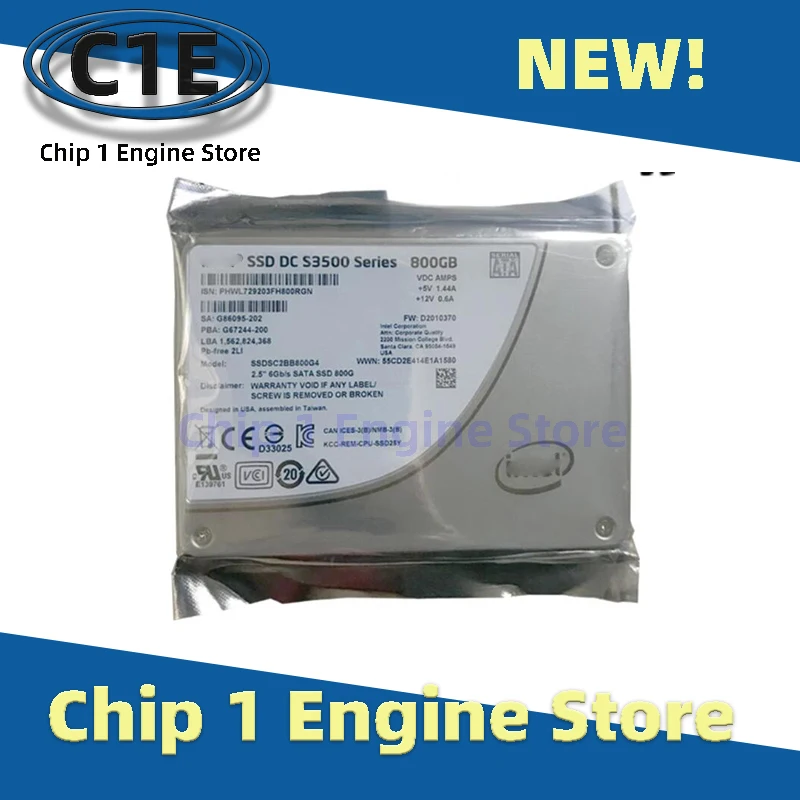 Per Intel Solid State Drive Ssd S3500 300Gb 480Gb 600Gb 800Gb Sata Enterprise Class
