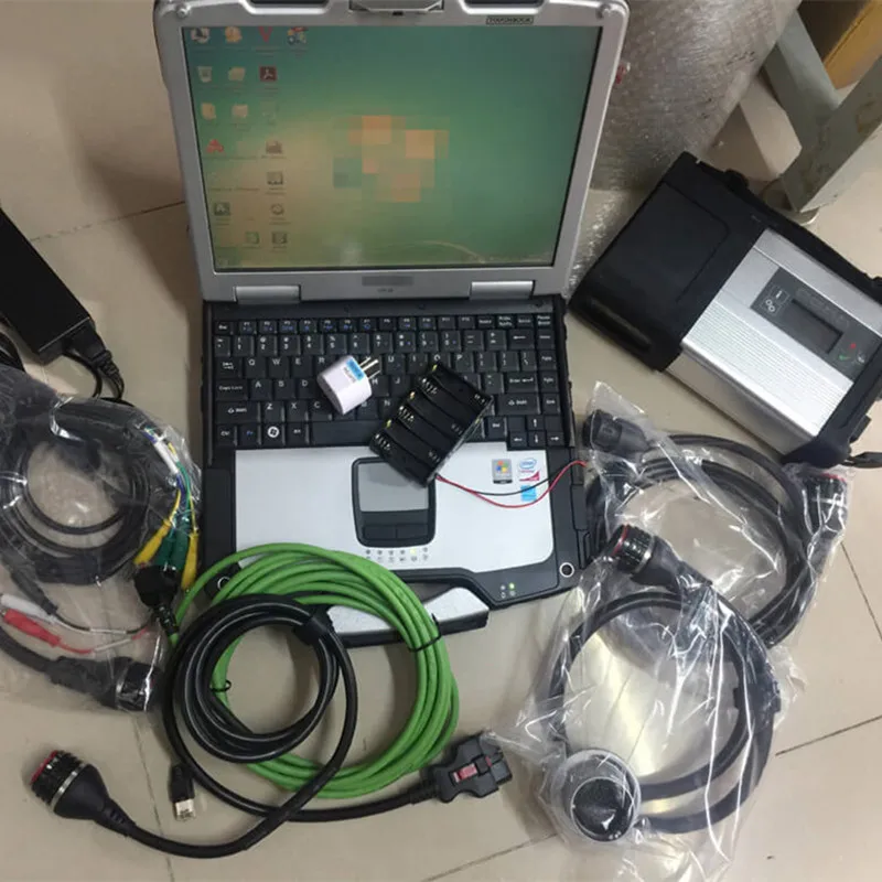 Mb Sd Connect Compact 5 Star C5 Diagnostica Con Software V09/2023 Hard Disk 480Gb Ssd Laptop Toughbook Cf30 Ram 4G Pronto All'Uso