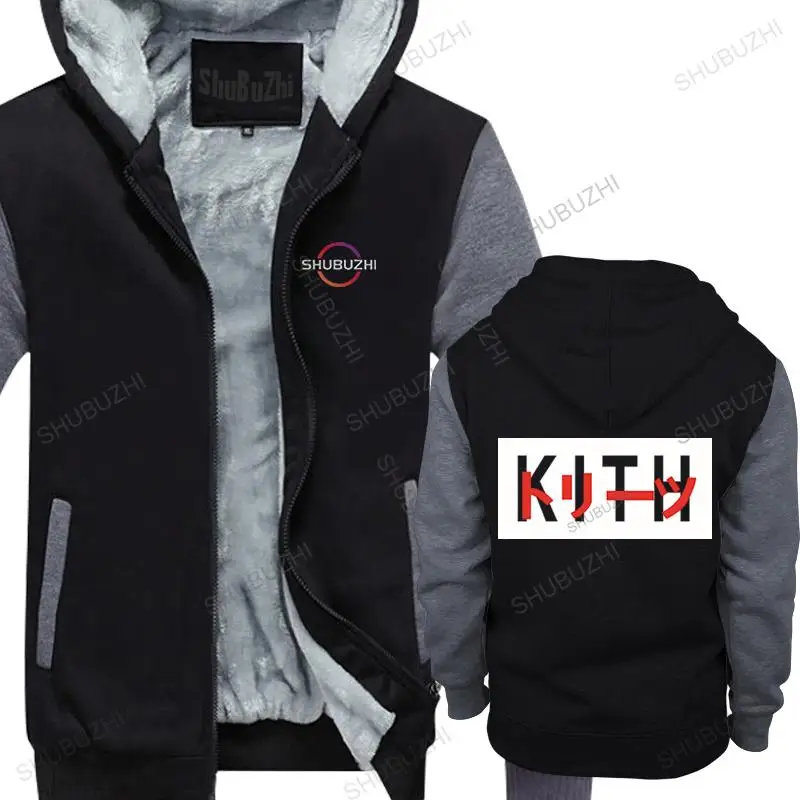 Giacca Da Uomo Cappotto Invernale Ricamo Box Logo Kith Fleece Felpa Con Cappuccio Da Uomo Wome 11 Felpe Con Cappuccio Black Kith Top Streetwear Di Alt