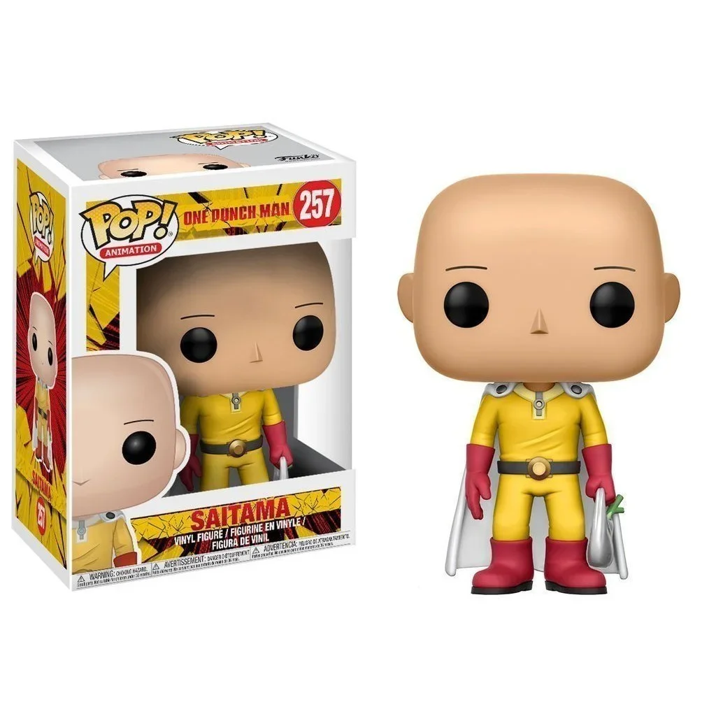 Funko Pop One Punch Man Saitama #257 Vinyl Action Figures Collection Model Toys For Children Birthday Gift