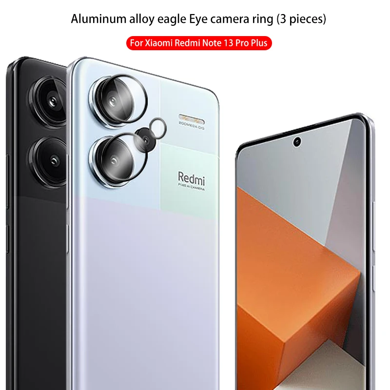 Hawk Eye Lens Ring Per Xiaomi Redmi Note 13 Pro Plus 5G Readmi Note13 4G Lega Di Alluminio Eagle Eye Camera Ring Note13Pro
