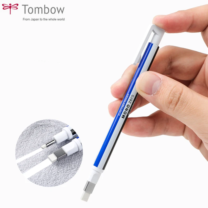 Tompow Mono Zero Eraser Flat / Super Fine Rubber Tip Pen Type Gomma Da Cancellare Professionale Ad Alta Precisione Per Manga Highlight