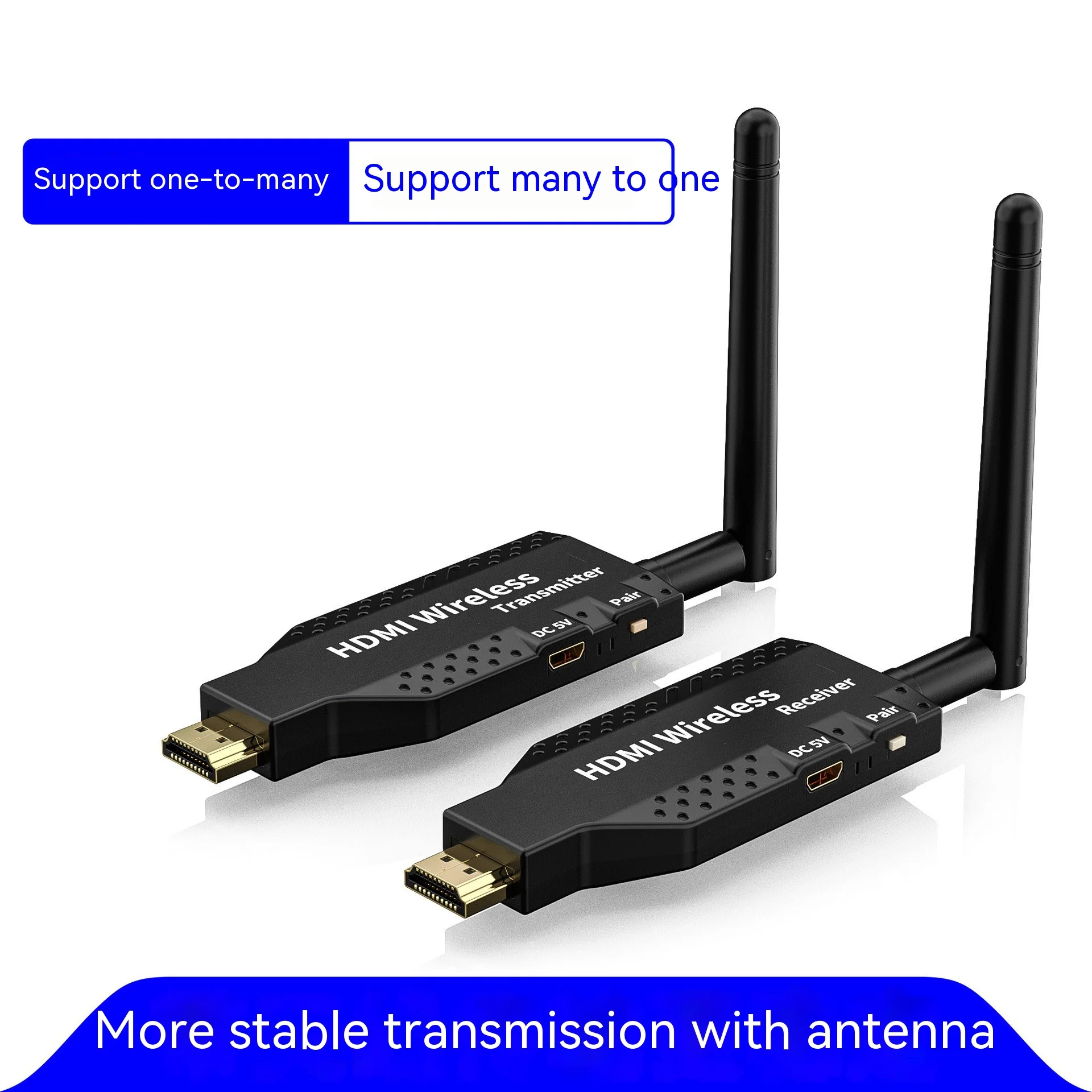 Ricetrasmettitore Wireless Da 50M Ricevitore Trasmettitore Video Hdmi Extender Tv Stick Screen Mirror Adapter Switch Dvd Pc To Tv Projector