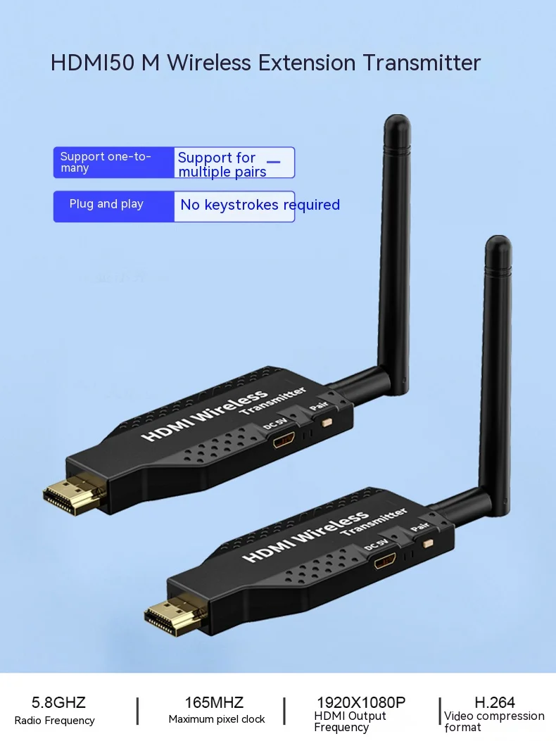 Trasmettitore E Ricevitore Hdmi Wireless 4K Estensore Hdmi Wireless Video Per Fotocamera Laptop Pc A Tv Proiettore Meeting Share