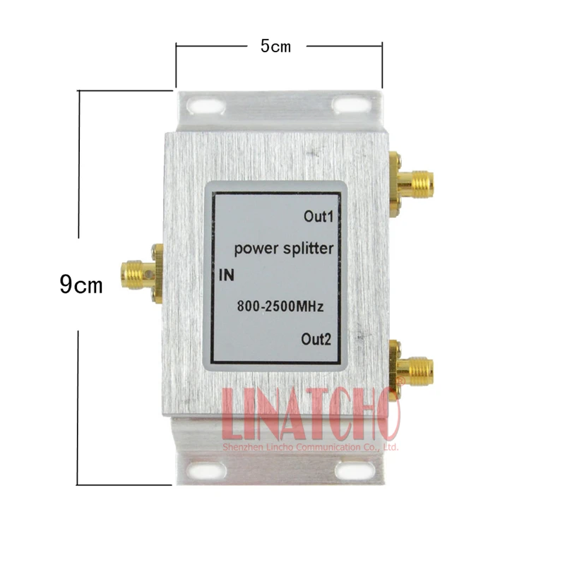 Connettore Sma A 2 Vie Micro-Strip Power Splitter 800-2500Mhz Wifi Ripetitore Ripetitore Di Segnale Divisore