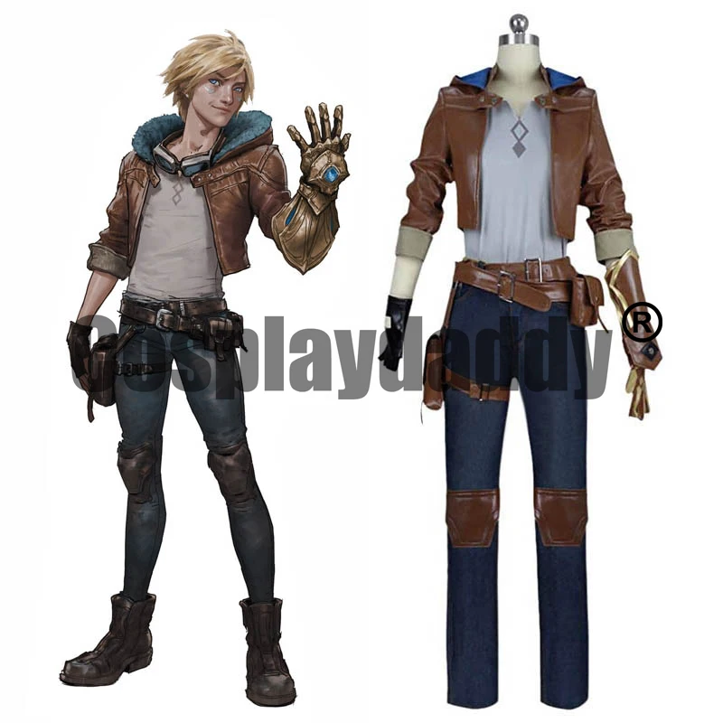 Lol Warriors The Prodigal Explorer Ezreal Marksman Jarro Lightfeather Uniform Outfit Game Halloween Costume Cosplay S002