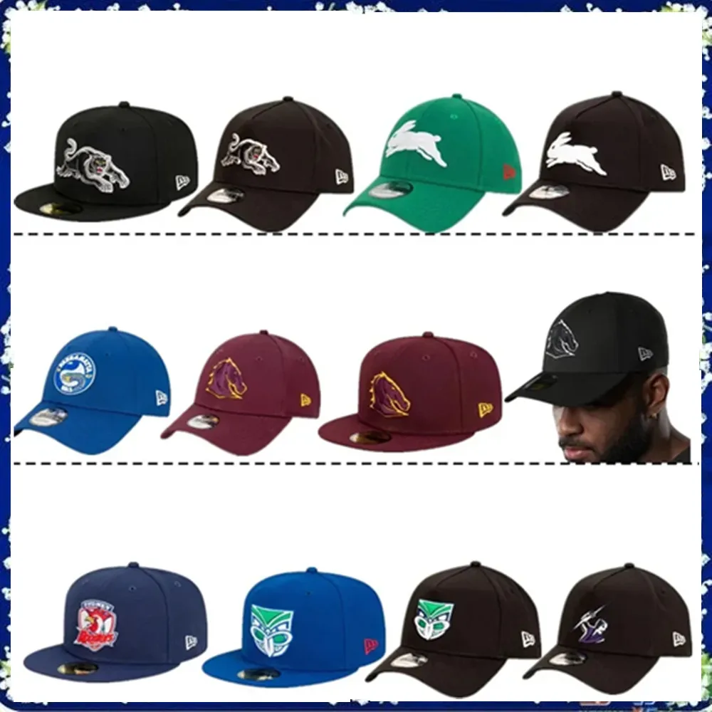 2024 Cappello Da Uomo Brisbane Broncos Pensith Panthers Parramatta Eels Melbourne Storm 2024 Warriors New Era 9Forty Team Cap