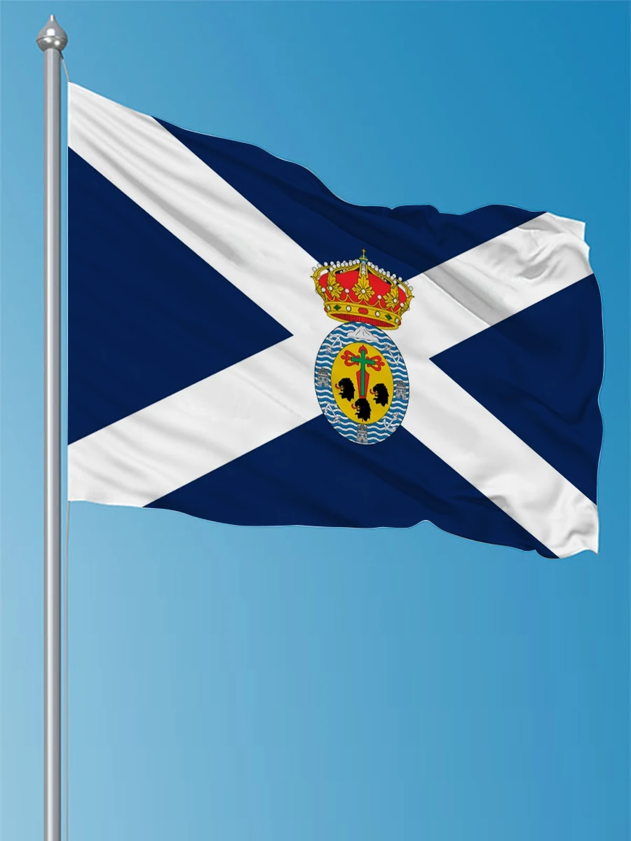 Flagdom 3 X5Fts 90 X150Cm Spagna Bandiera Spagnola Di Santa Cruz De Palma