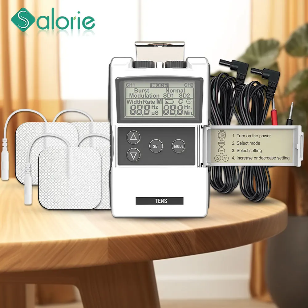 Elettrostimolatore Fisioterapia Tens Machines Stimolatore Muscolare Elettrico Massaggiatore Per Agopuntura A Impulsi Ems Per Cuscinetti Per Il Corpo U