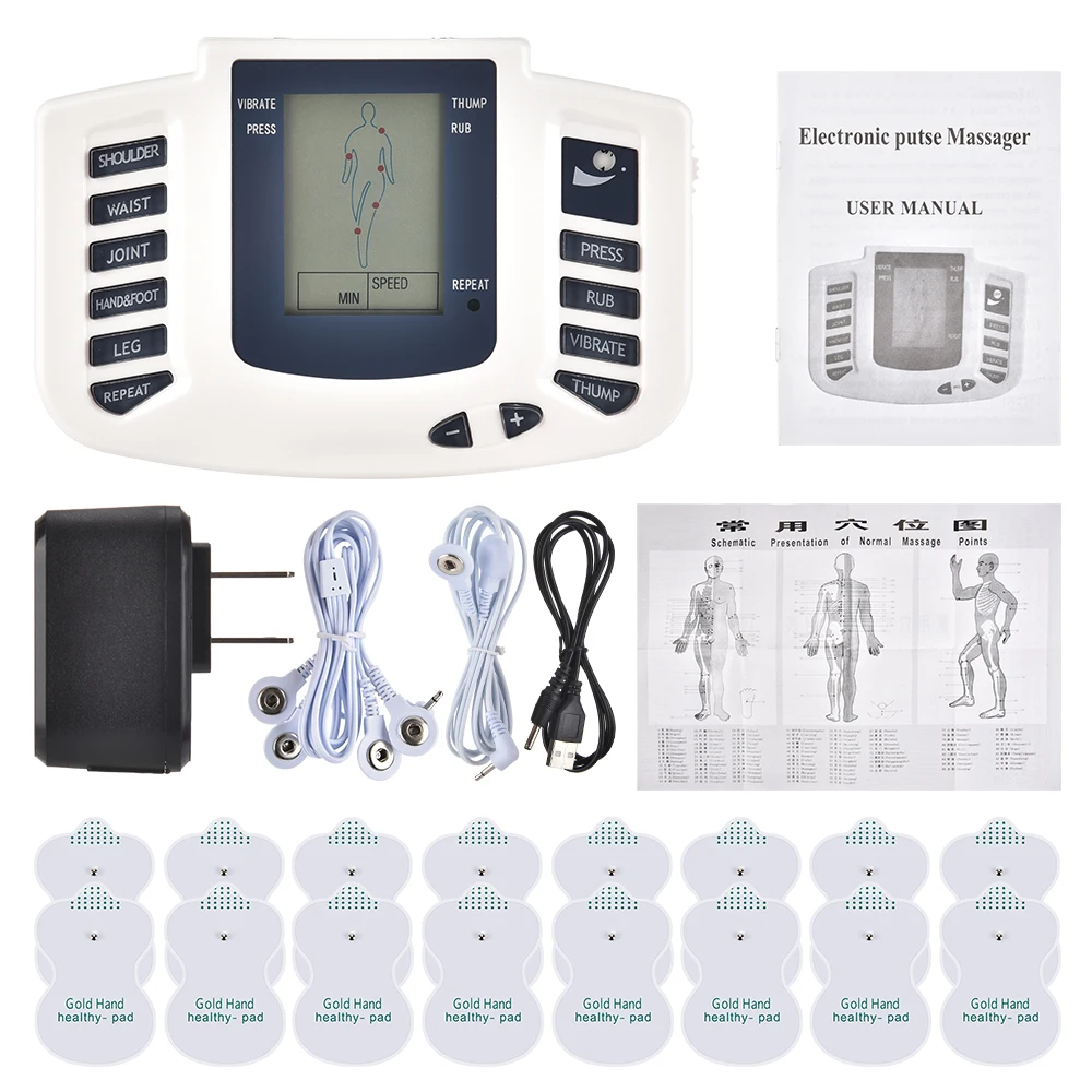 Ems Tens Massage Full Body Tens Agopuntura Terapia Elettrica Massaggiatore Meridian Fisioterapia Massaggiatore Apparecchio Massaggiatore