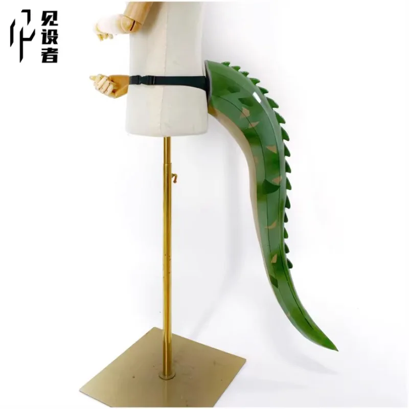 Gavial The Indistruttibile Tail Wig Mask Goggles Arknights Cosplay Puntelli Armi Halloween Christmas Party Puntelli Per Comic Show