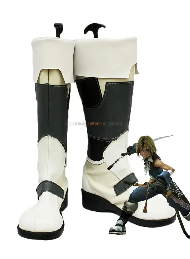 Scarpe Cosplay Tribali Ff9 Zidane Final Fantasy Ix Zidane Stivali Cosplay Tribali Scarpe Su Misura