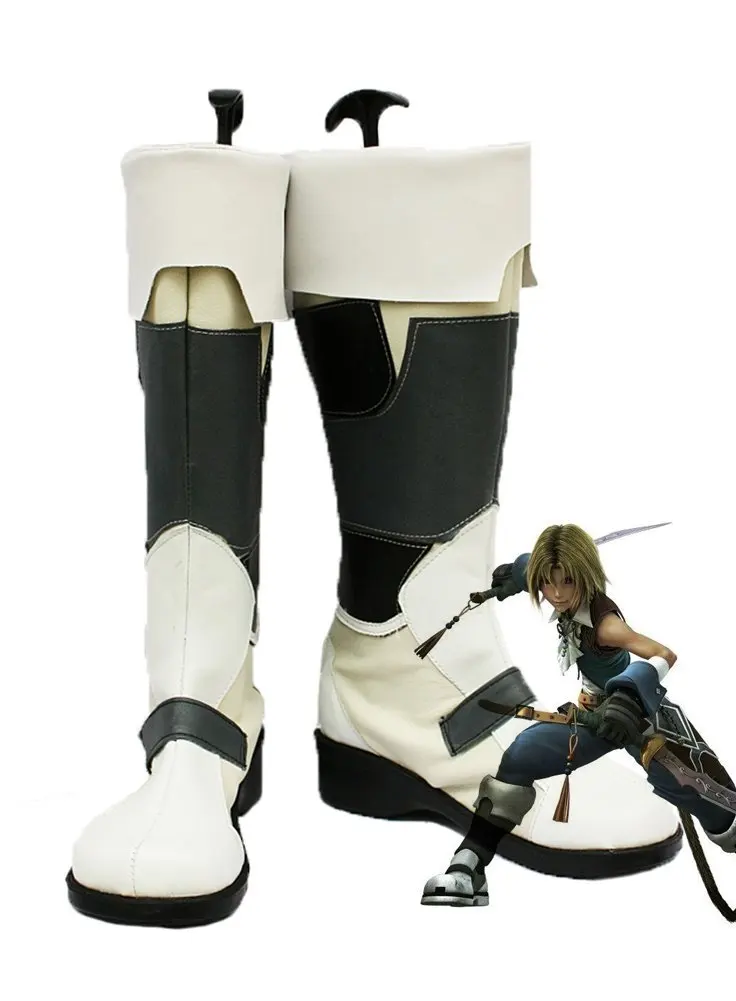 Ff9 Zidane Tribal Cosplay Shoes Final Fantasy Ix Zidane Tribal Cosplay Boots Shoes Custom Made