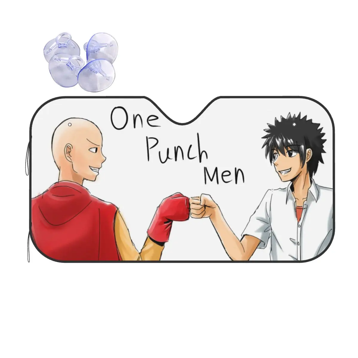 One-Punch Man Parasole Parabrezza Manga Anime Cute Cover Front Block Window 70X130Cm Parasole Per Auto Copriauto