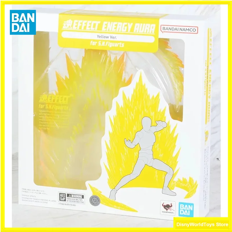 100% Originale Bandai S.H. Figuards Tamashii Effect Energy Aura Yellow Ver. Dragon Ball In Stock Figure Anime Model Toys