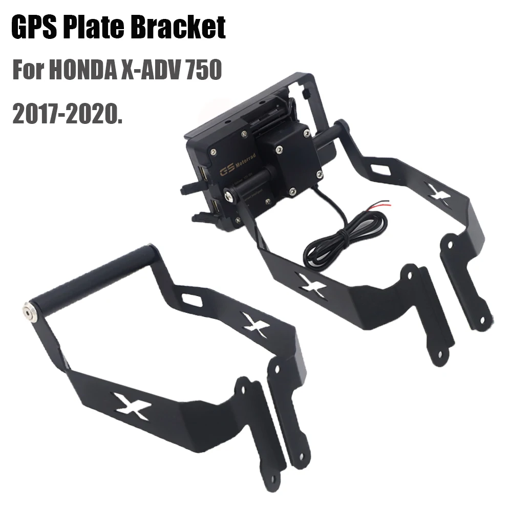 For Honda X-Adv 750 Xadv 750 2017-2019 Stand Holder Phone Mobile Phone Gps Plate Bracket Phone Holder Usb