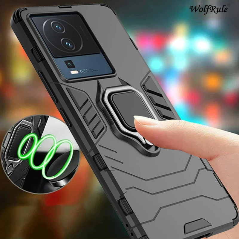 Per Cover Iqoo Neo 7 Custodia Vivo Iqoo Neo 7 Capas Armor Paraurti Per Telefono Anello Antiurto Supporto Magnetico Cover Iqoo Neo 7 Fundas