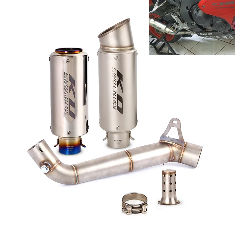 Per Honda Cbr1000Rr 2008-2011 2013-2016 Sistema Di Scarico 60Mm Moto Mid Link Pipe Slip On Mufflers Tips Db Killer Us Edition