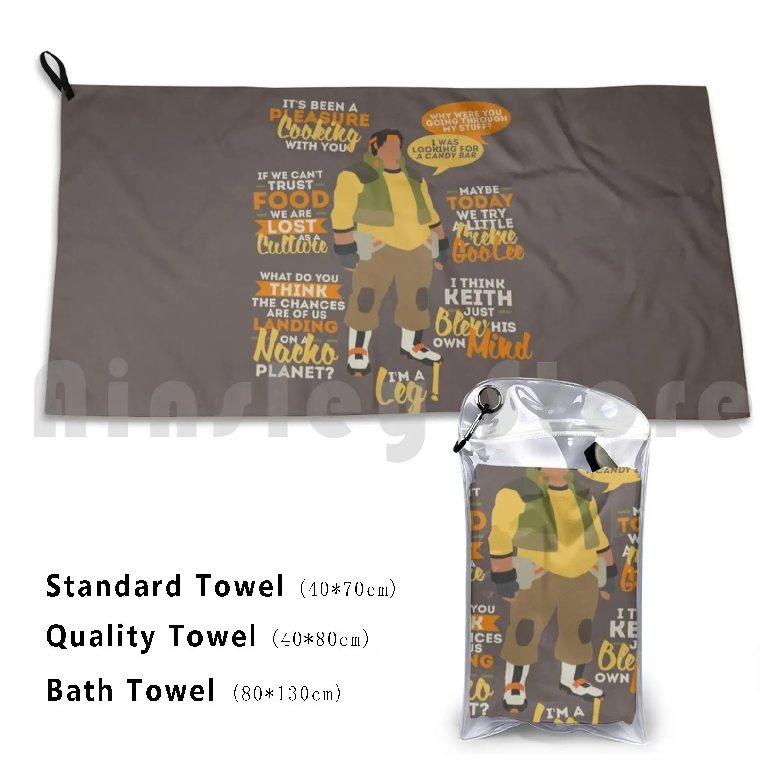 Hunk Quotes Bath Towel Beach Cushion Vld Voltron Legendary Golion Hunk Quotes Funny Quote