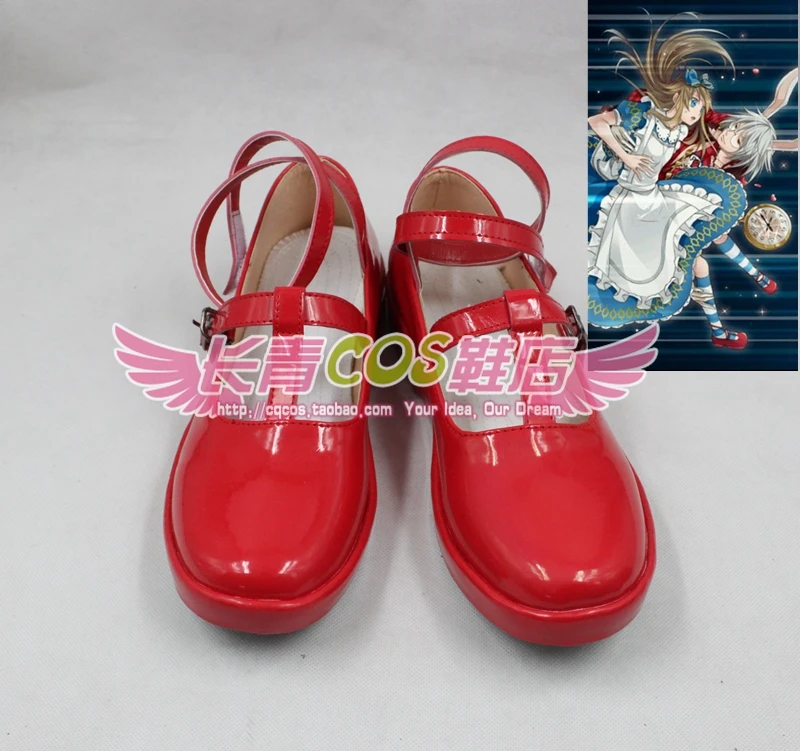 Meraviglioso Wonder World Alice Red Cosplay Daily Shoes C006