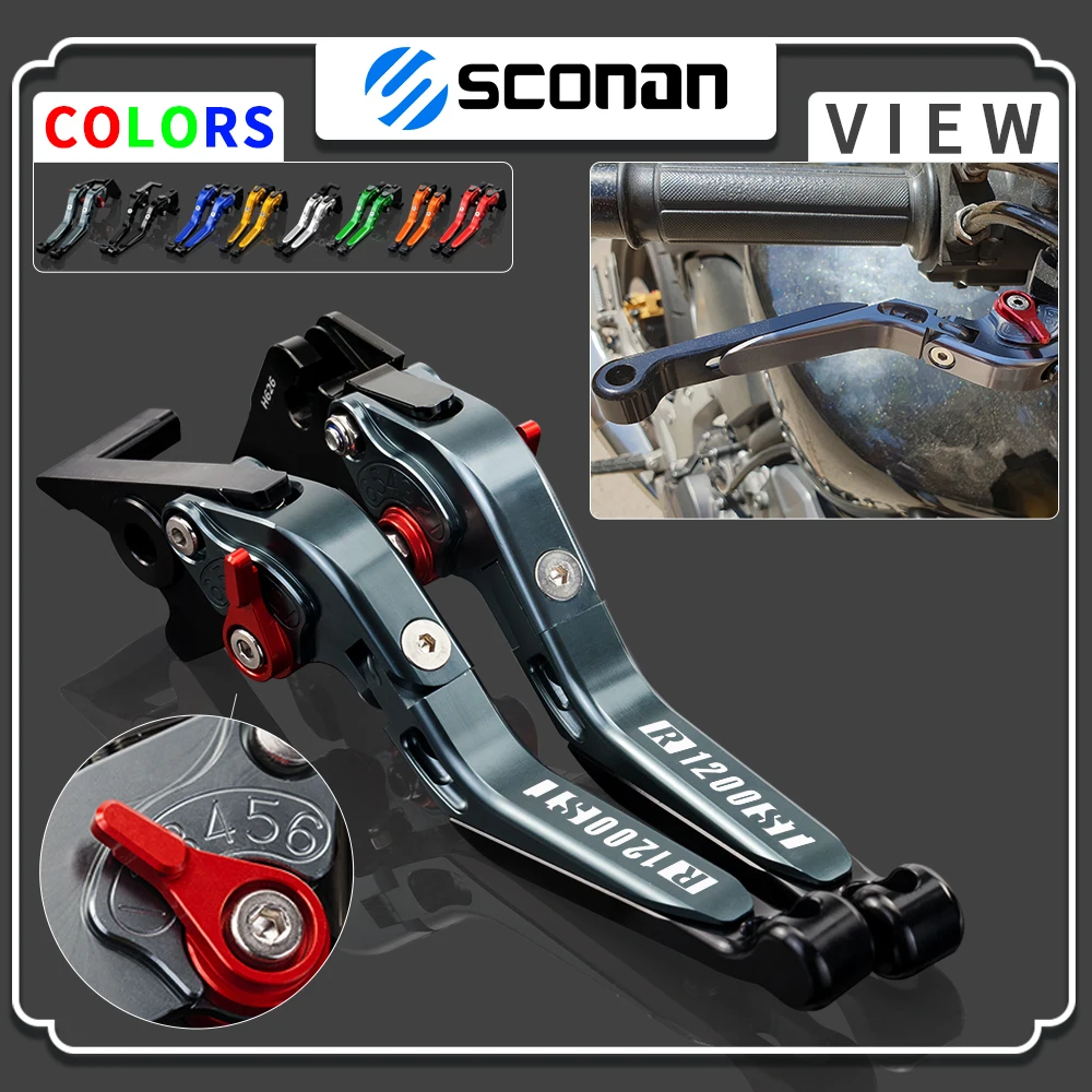 1 Paio Di Freni Regolabili Leve Frizione Manubrio Per Bmw R1200St R 1200 St R 1200St R1200 St 2005 2006 2007 2008 Moto