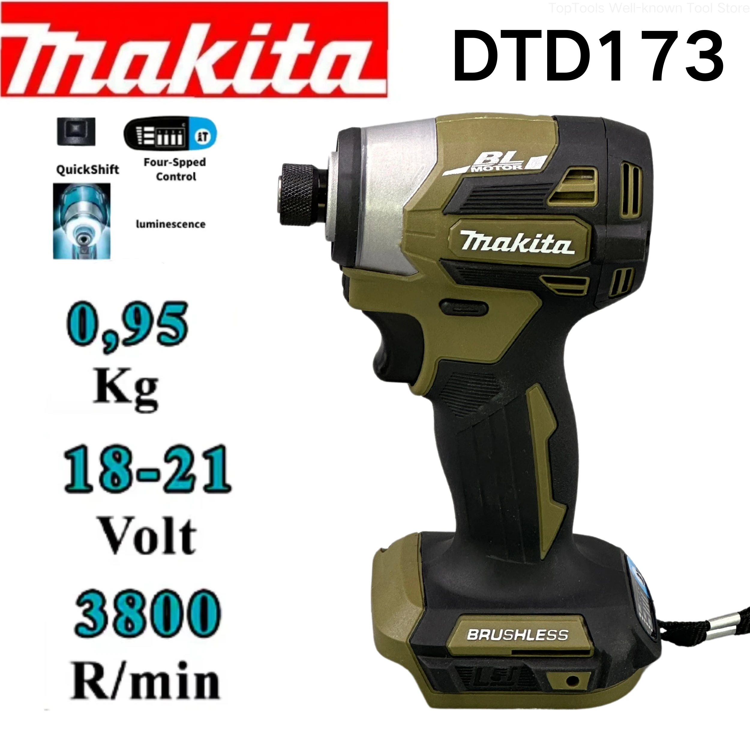 Makita Dtd173 Giappone Importato Versione Domestica Brushless 18V Litio Impact Driver Utensile Elettrico Strumento Multifunzione