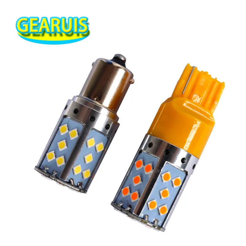 18W Py21W Bau15S 1156 Ba15S T20 7440 35 Smd 3030 Led 1.5A Auto Reverse Backup Di Arresto Luci Di Direzione Posteriore Luci Di Segnalazione No Hyper Fl