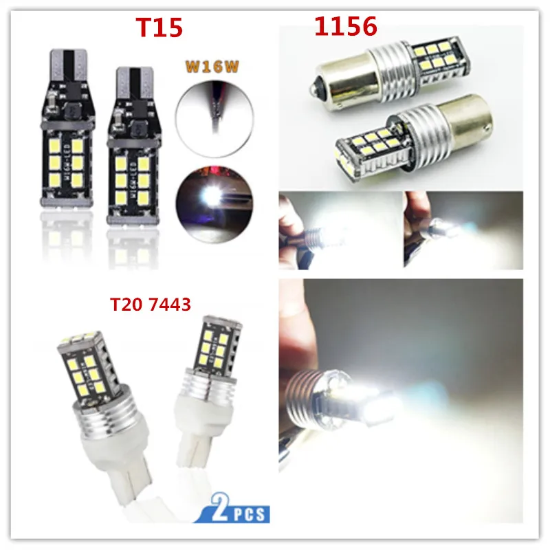 W16W 921 T15 1156 Ba15S T20 W21W Canbus Auto Led De Recul Ampoule De Recul De Rechange Per Skoda Superbe Octavia A7 A5 2 Fabia