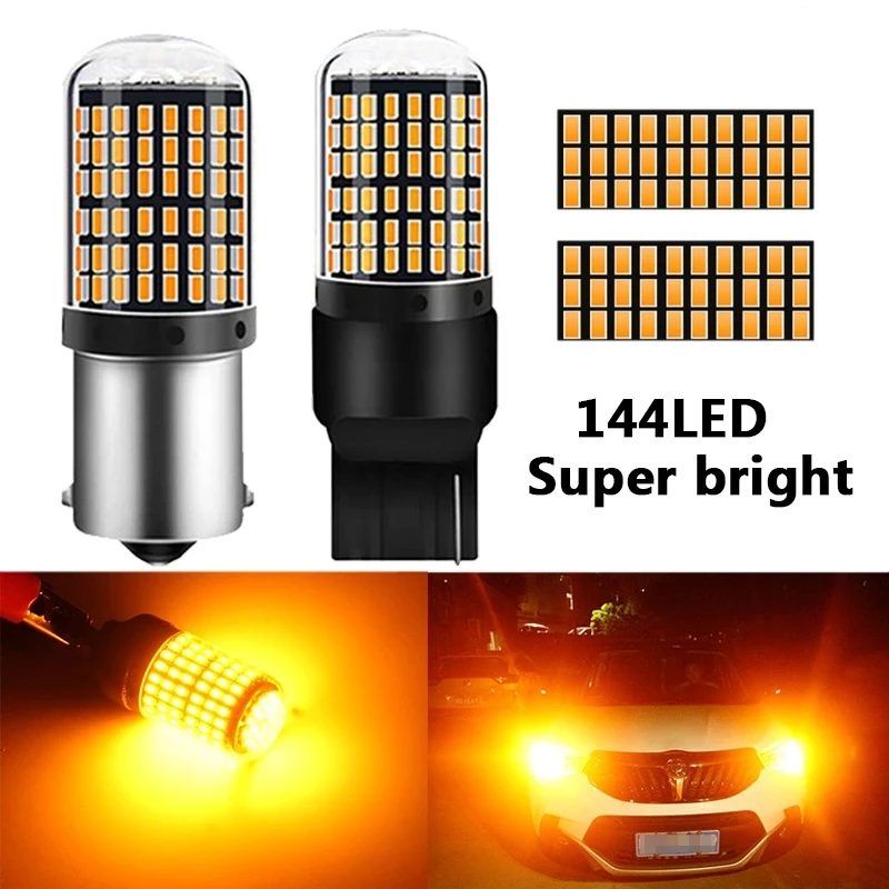1Pc T20 7440 Led Ba15S Bau15S Canbus Nessun Errore W21W Wy21W Indicatore Led 7440 Indicatori Di Direzione Lampada Automobilistica Luce Freno