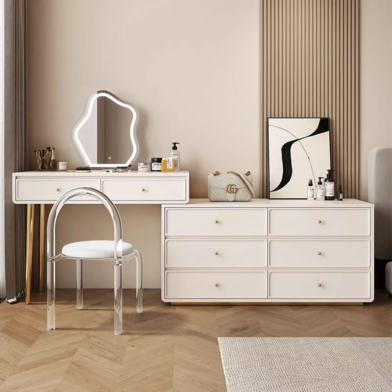 Mensola Bianca Toeletta Vanità Profumo Multifunzionale Camera Da Letto Vanity Table Cabinet Chair Schminktisch Furniture Makeup