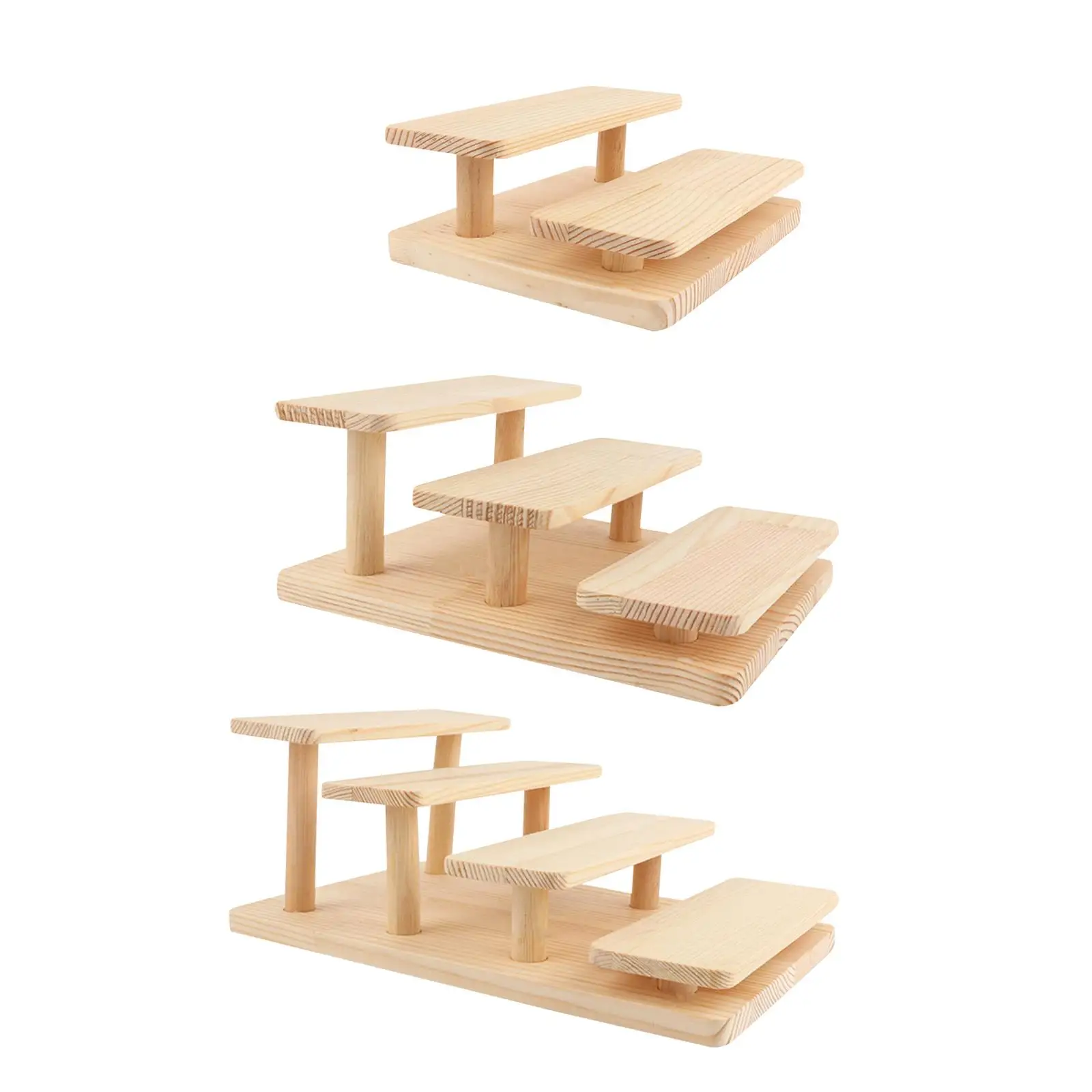 Espositore Da Banco Vendita Al Dettaglio Riser Storage Organizer Vetrina Infissi Espositore In Legno Bambola Modello Di Profumo Caramelle Dessert