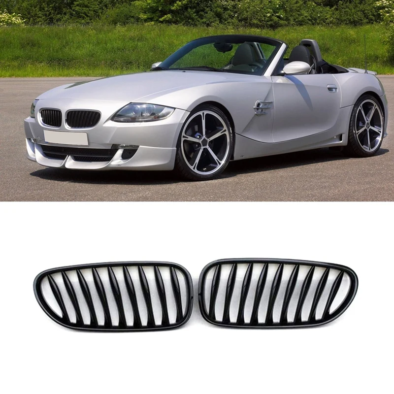 E85 Griglia, Di Ricambio Anteriore Rene Grill Per Bmw Z Serie Z4/E85 2003-2008 (Nero Lucido)