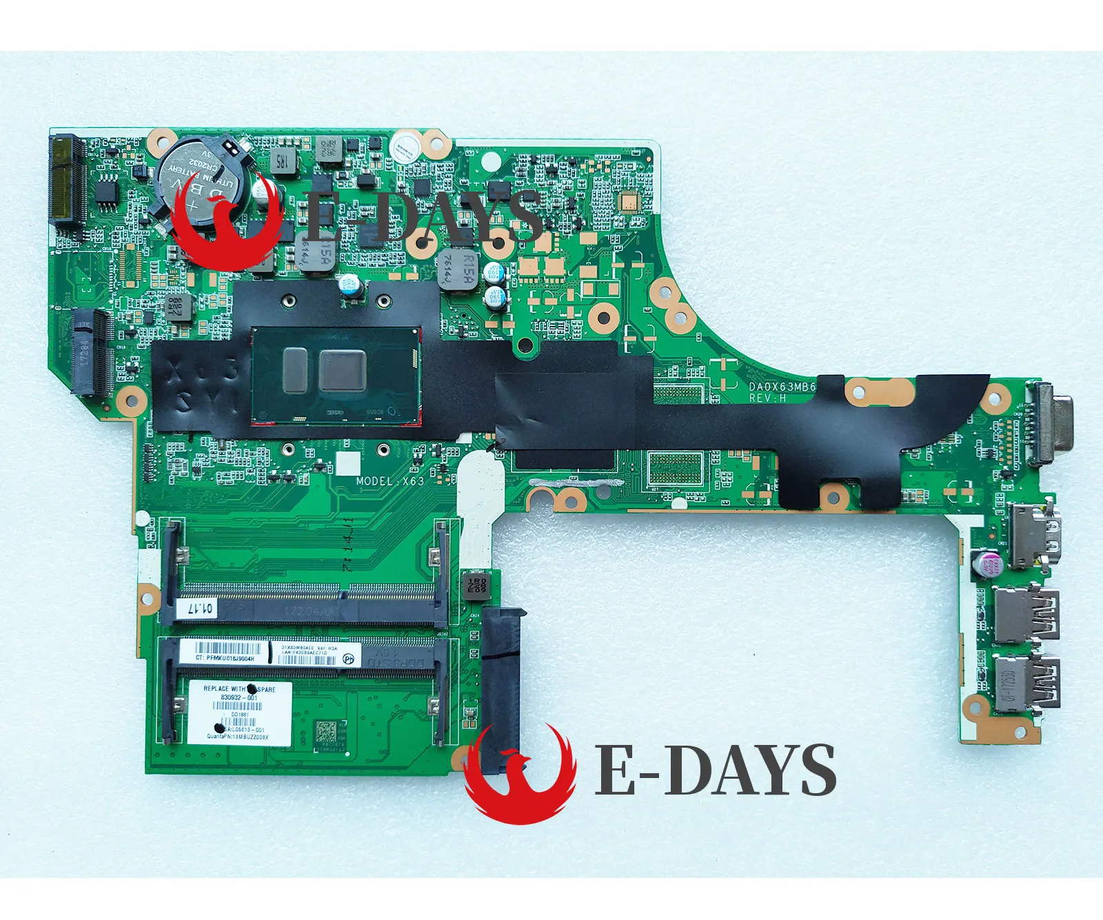 Muslimex X63 830932-001 830932-501 830956-001 830956-501 837802-001 837802-501 I7-6500U Per Scheda Madre Hp Probook 450 470 G3
