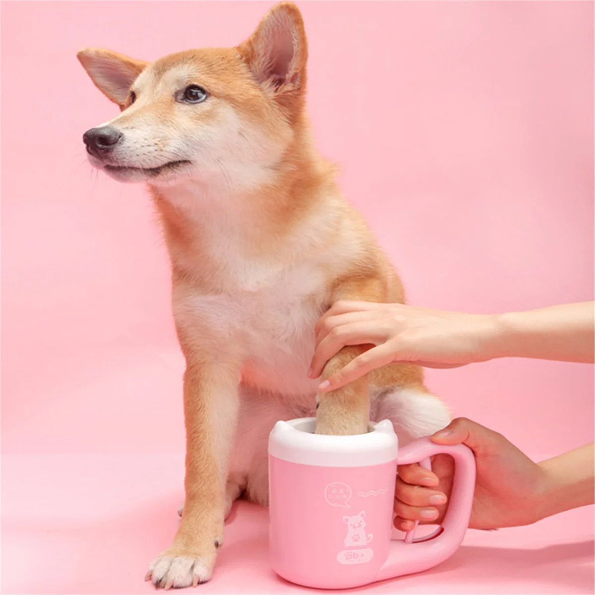 Outdoor Portable Pet Dog Paw Cleaner Cup 360 Soft Silicone Foot Washer Pulisci Zampe Di Cane Un Clic Manuale Quick Feet Wash Cleaner