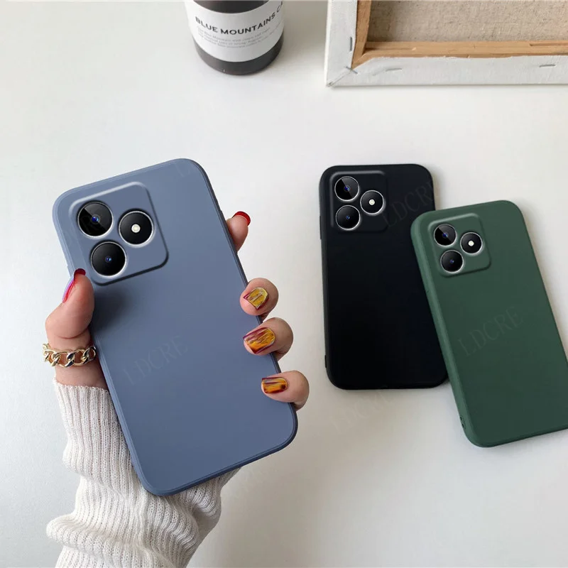 Per Cover Oppo Realme C51 Custodia Per Realme C51 Capas Silicone Antiurto Telefono Paraurti Posteriore Tpu Custodia Morbida Per Realme C51 Fundas