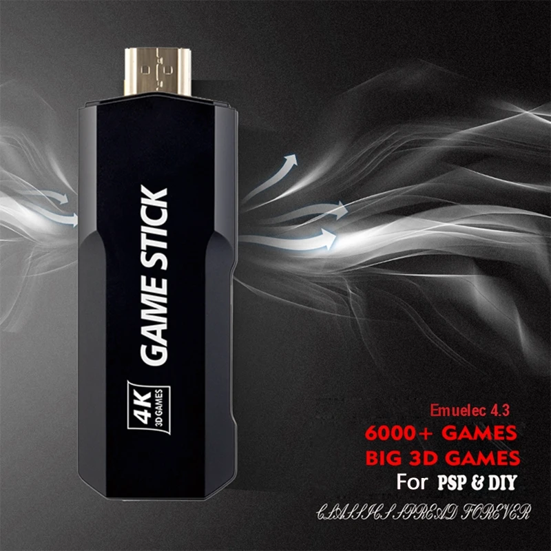 32G/64G/128G Gamestick Double Wireless Controller For Psp Ps1 Gbx Neogeo Gaming Accessories Support Kinds Of Emulators