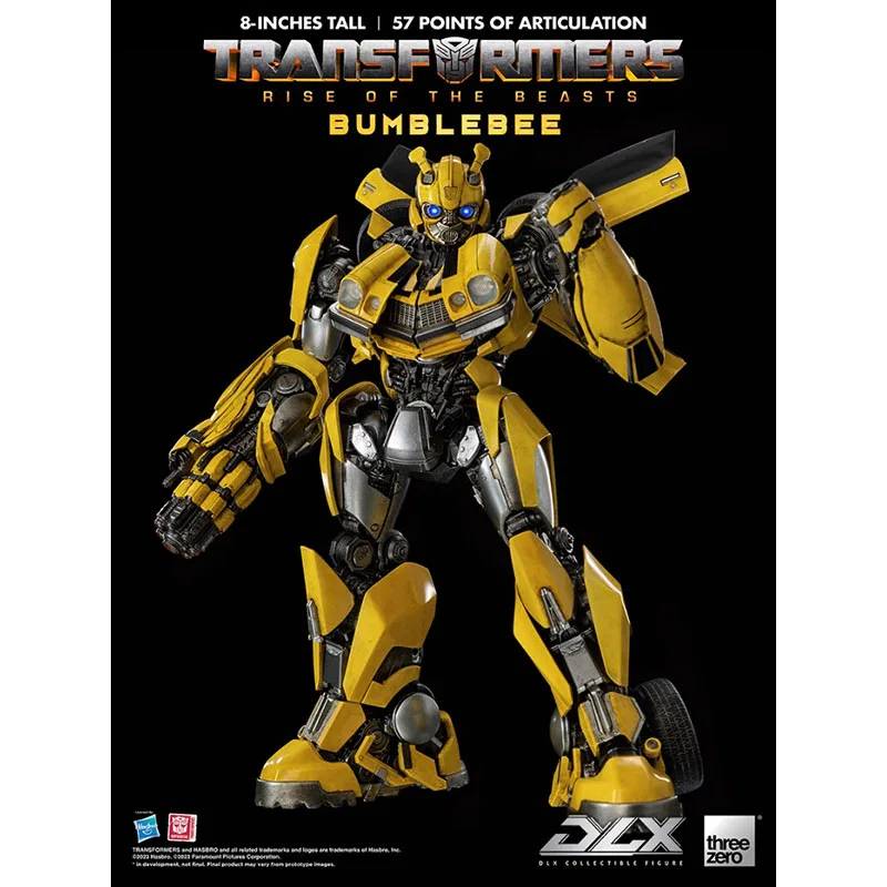 Trasformatori Originali Threezero Dlx Muslimah Bumblebee: Rise Of The Animals Pvc Animation Character Model Action Toys Regali