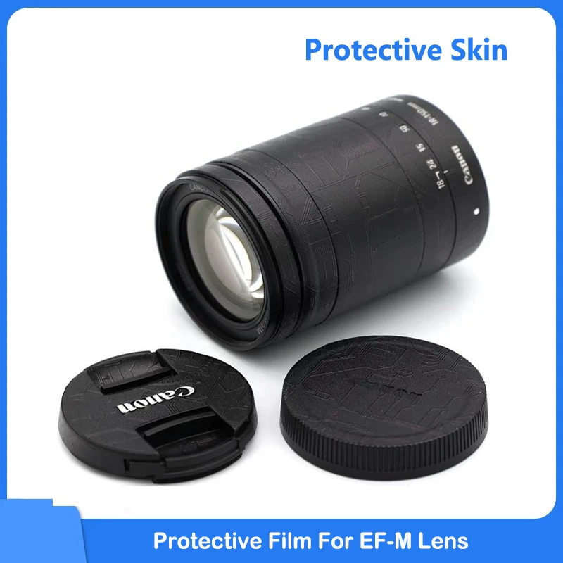 Kit Pellicola Adesiva Per Obiettivo Della Fotocamera Antigraffio Per Canon Efm 18-150 18-150Mm Ef-M 15-45Mm Decorazione Protettiva Per Cappotto In Pel