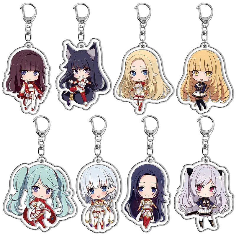 Anime The Eminence In Shadow Portachiavi Cute Figure Cid Kageno Alpha Beta Gamma Delta Ciondolo Portachiavi Accessori Borsa Regalo Gioielli
