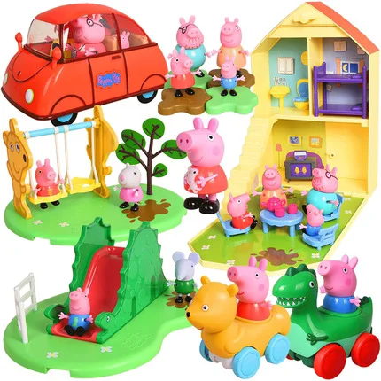 Nuovo Arrivo Peppa Pig Model Doll George And Friends Set Action Figure Toy Cartoon Anime Toy Doll Regalo Di Compleanno Per Bambini