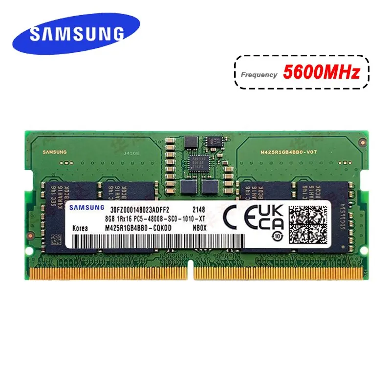 Samsung Notebook Ddr5 Ram 8Gb 16Gb 32Gb Ram 4800Mhz 5600Mhz So Dimm 260Pin Dell Lenovo Asus Hp Memory Stick Per Computer Portatile