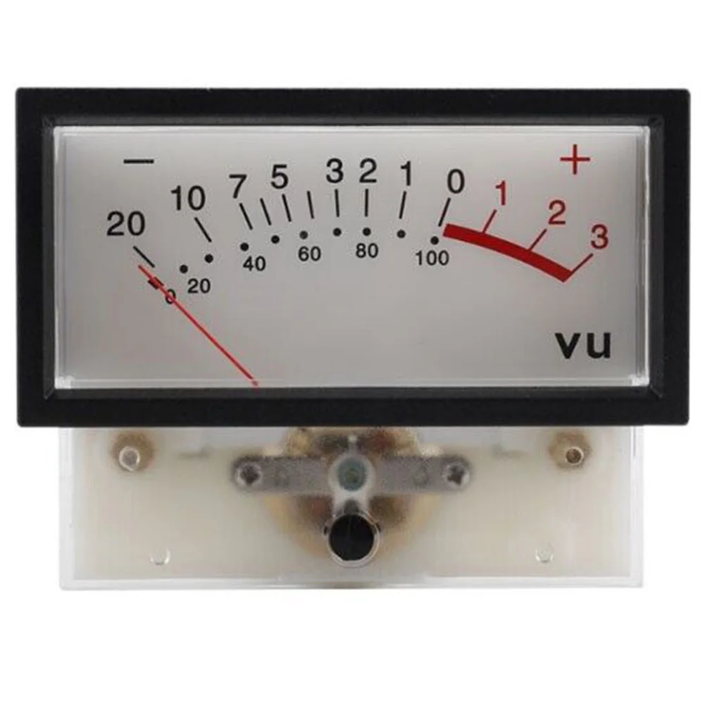 1Pcs Vu Level Meter High Precision Red / Blue / Green Rgb Backlight Test Measurement Panel Meters Electrical Instruments